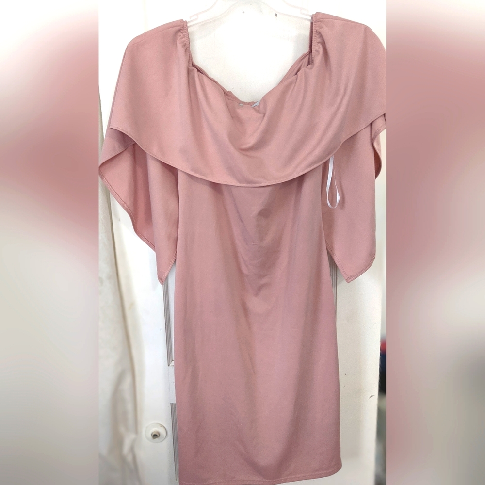 Grace Karin Women's Off- Shoulder Batwing Cape Dress